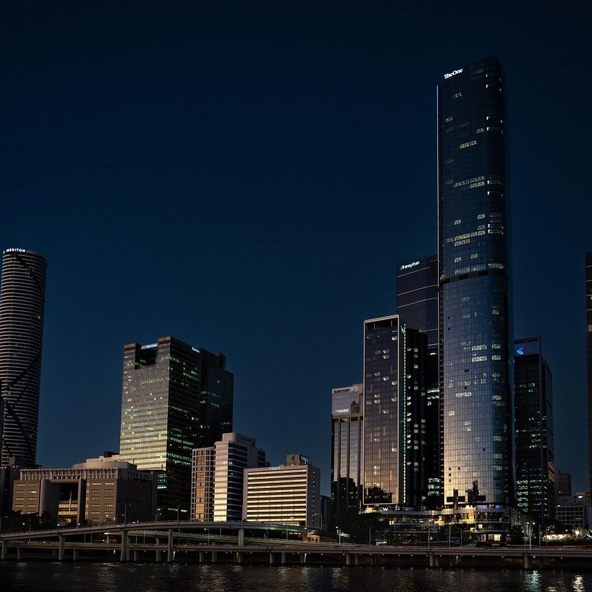 skyline, brisbane, sunset, nature, downtown, building, architecture, night, cityscape, skyscrapers, queensland, australia